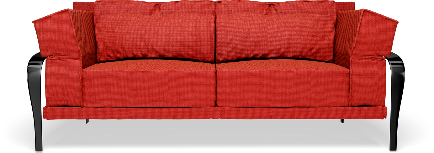 Red Comfortable Couch